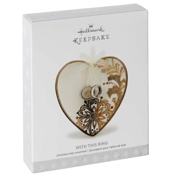 Hallmark Other - Hallmark Keepsake With This Ring Wedding Ornament NEW NIB Christmas